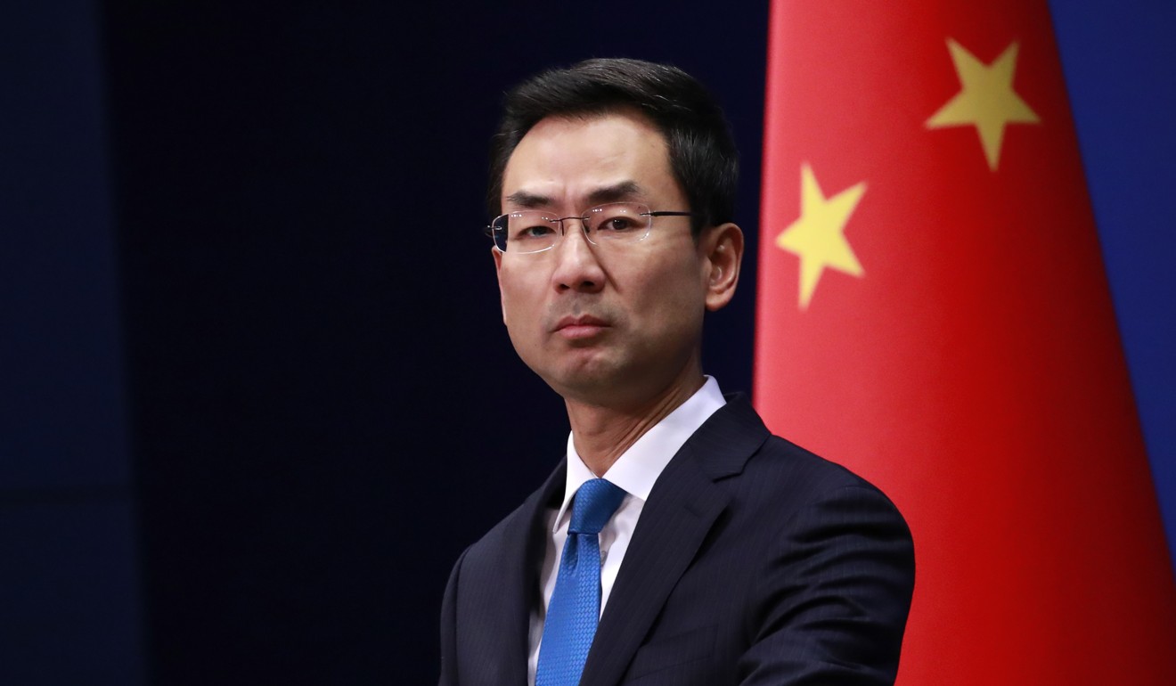 Foreign ministry spokesman Geng Shuang said China would not take part in the arms control negotiations. Photo: EPA-EFE