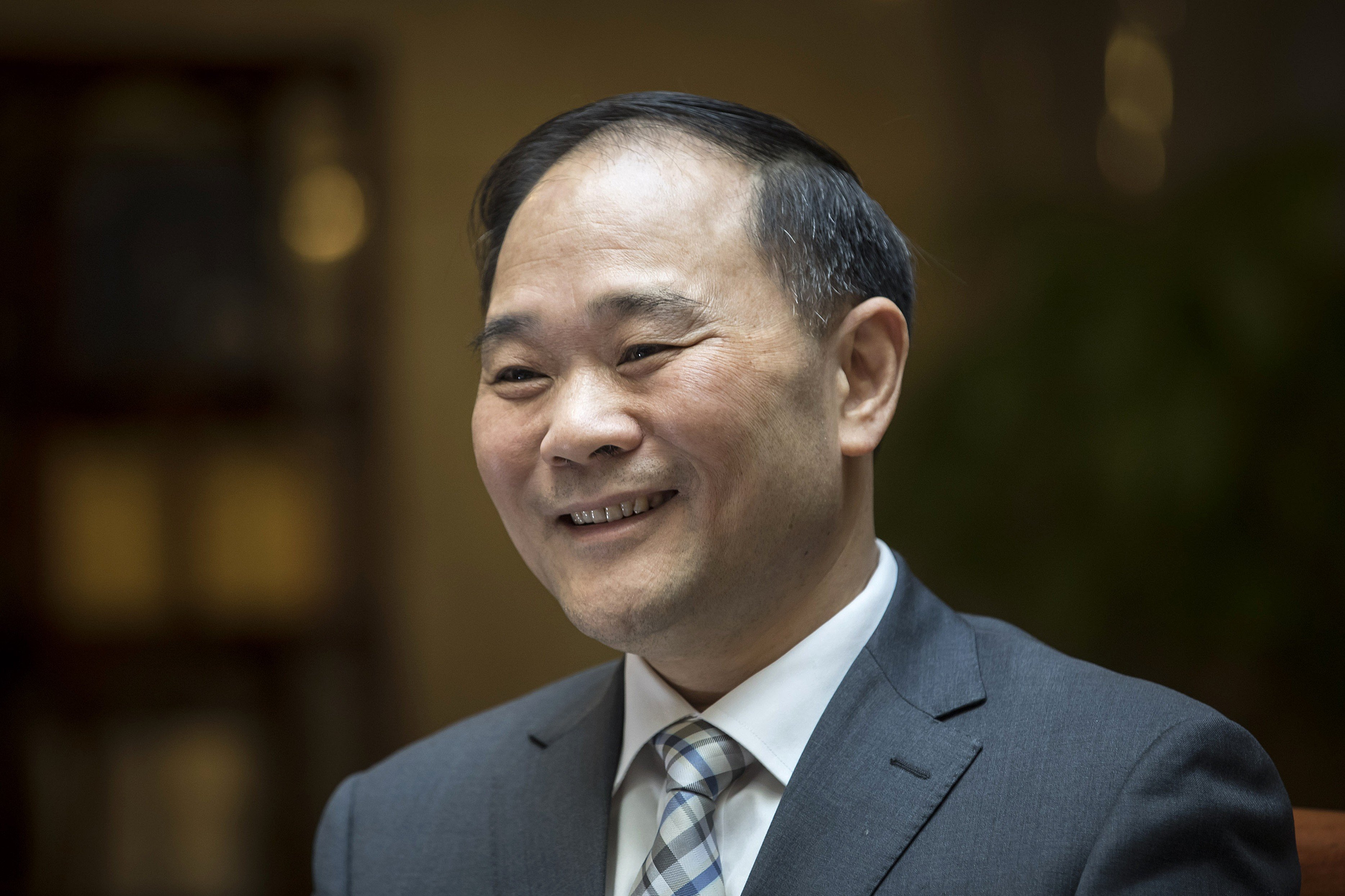 Geely founder Li Shufu’s track record of making deals succeed puts Geely in the driver’s seat in Asia as carmakers seek alliances. Photo: Bloomberg