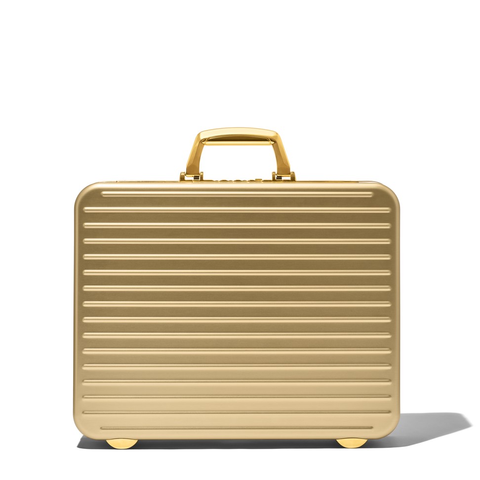 Rimowa Attaché Gold briefcase. Photo: handout