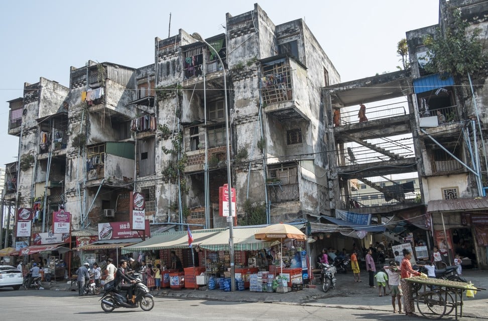 Old buildings in Phnom Penh designed by Cambodian architect Vann Molyvann. Photo: Scott Howes