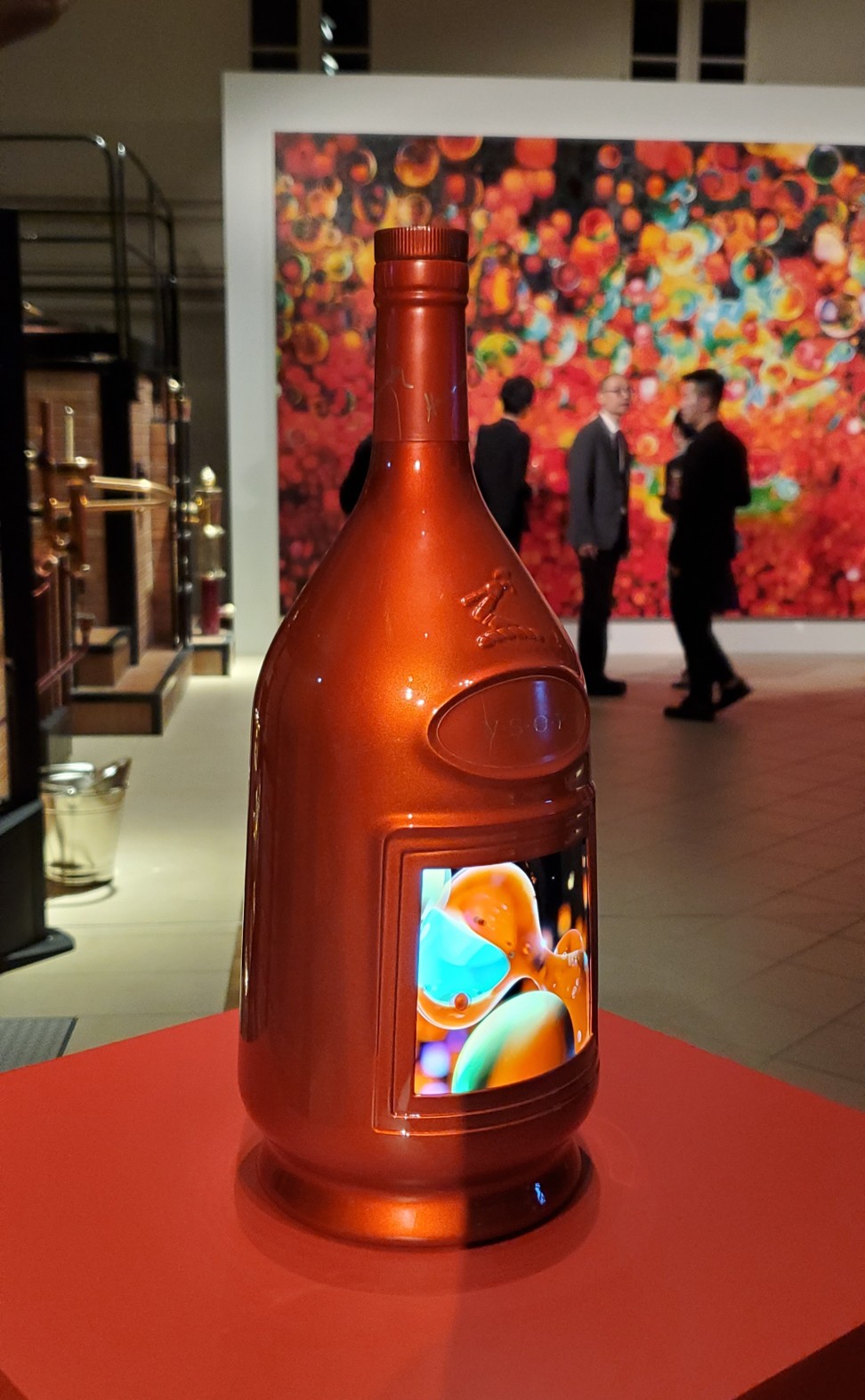 Artist Zhang Huan’s limited edition Lunar New Year bottle designs for Hennessy. Photo: Tracey Furniss
