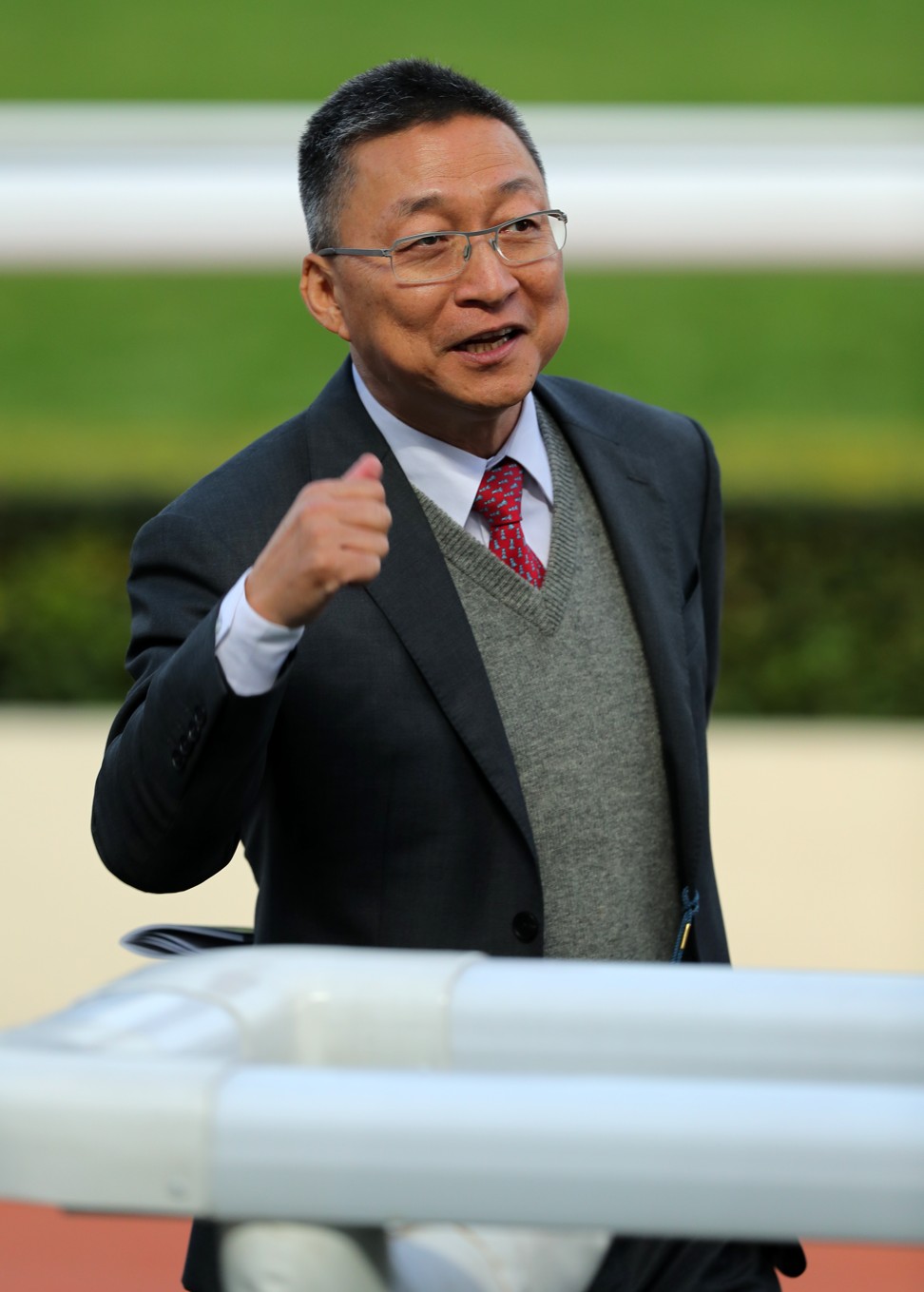 Francis Lui after training a winner at Sha Tin.