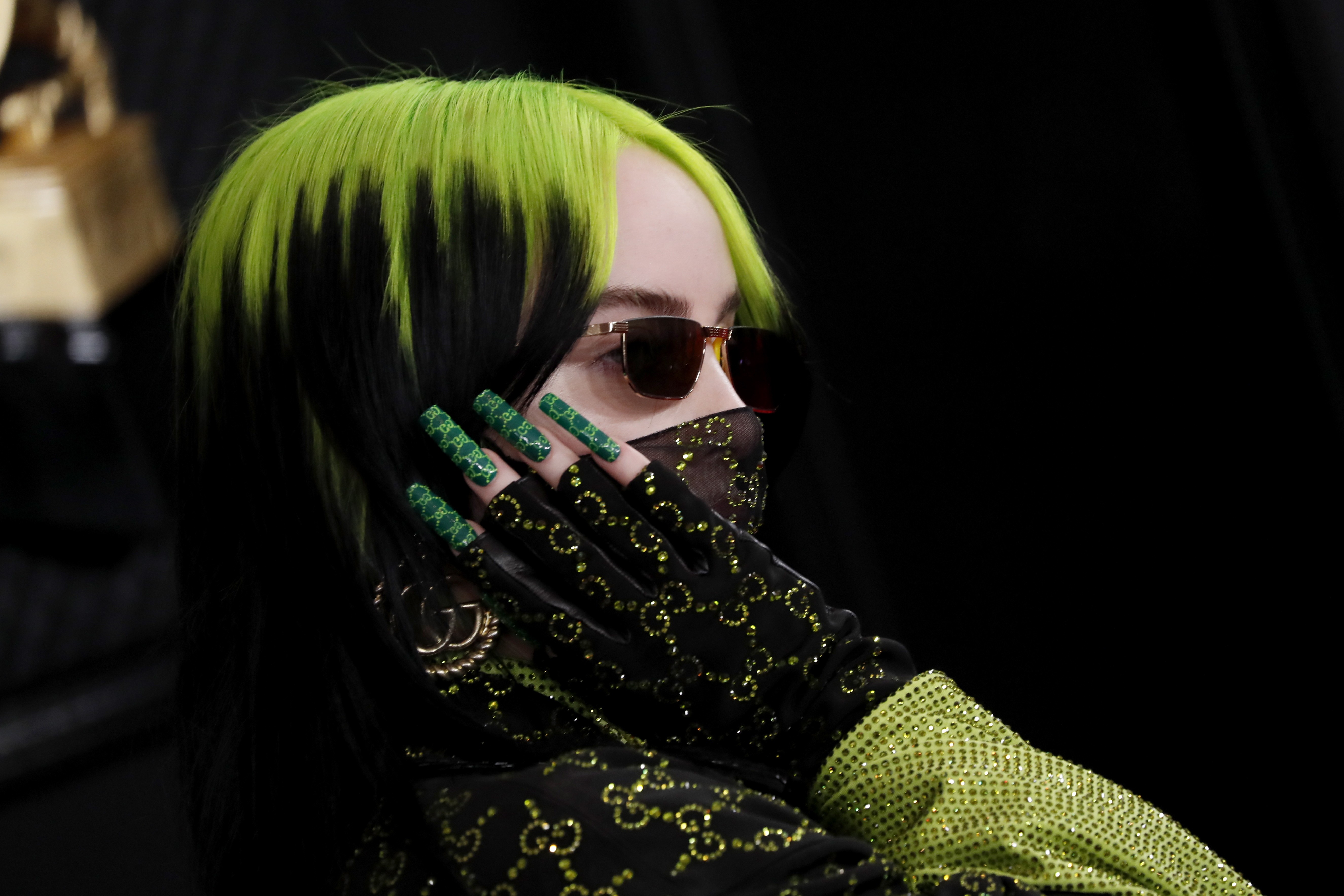 Going Viral Billie Eilish Is All Gucci At The Grammy Awards From Nails To Face The Singer Wears A Mask South China Morning Post