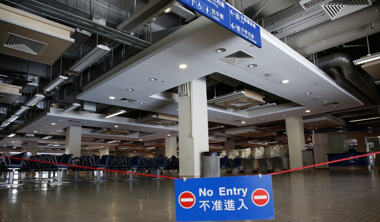 The public areas at Sha Tin racecourse are shut down.