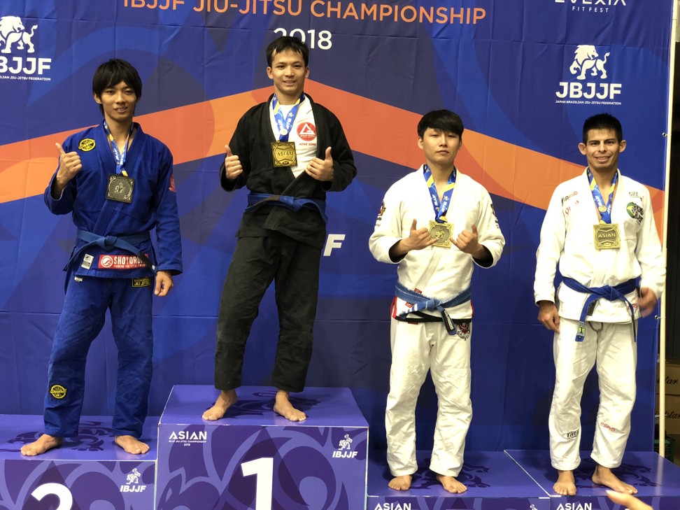 Guyon won gold at the IBJJF Jiu Jitsu Asian Open in September 2018, but tore his anterior cruciate ligament on his way to victory. Photo: Marc Guyon