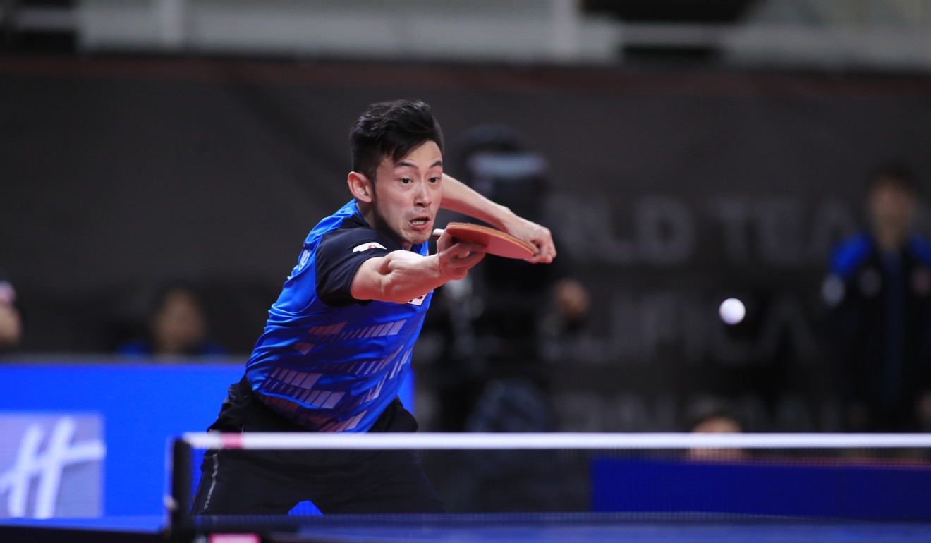 Wong Chun-ting in action for Hong Kong at the World Team Qualification tournament for Tokyo 2020 in Gondomar, Portugal. Photo: ITTF