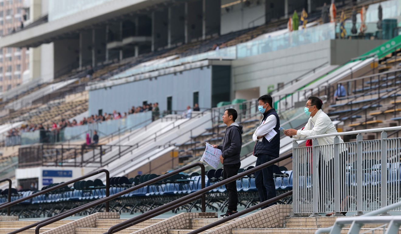 Sha Tin with punters locked out for Sunday’s meeting.