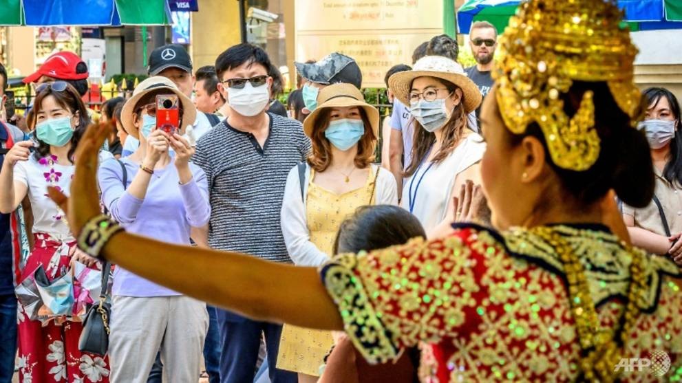 A group of Chinese tourists in Bangkok. Photo: AFP/Getty Images