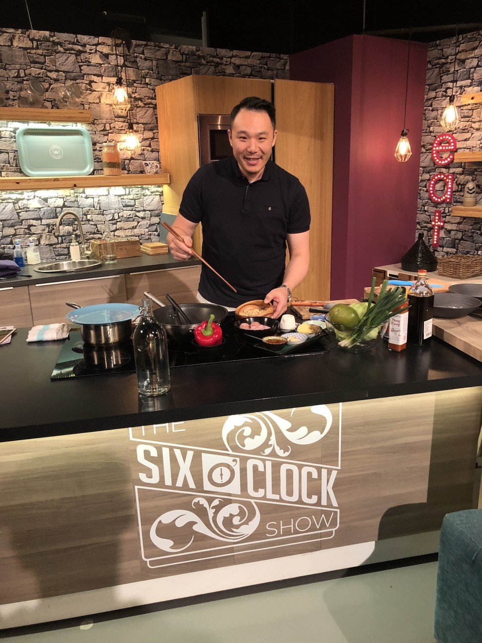 Chan on The Six O’Clock Show. Photo: Kwanghi Chan