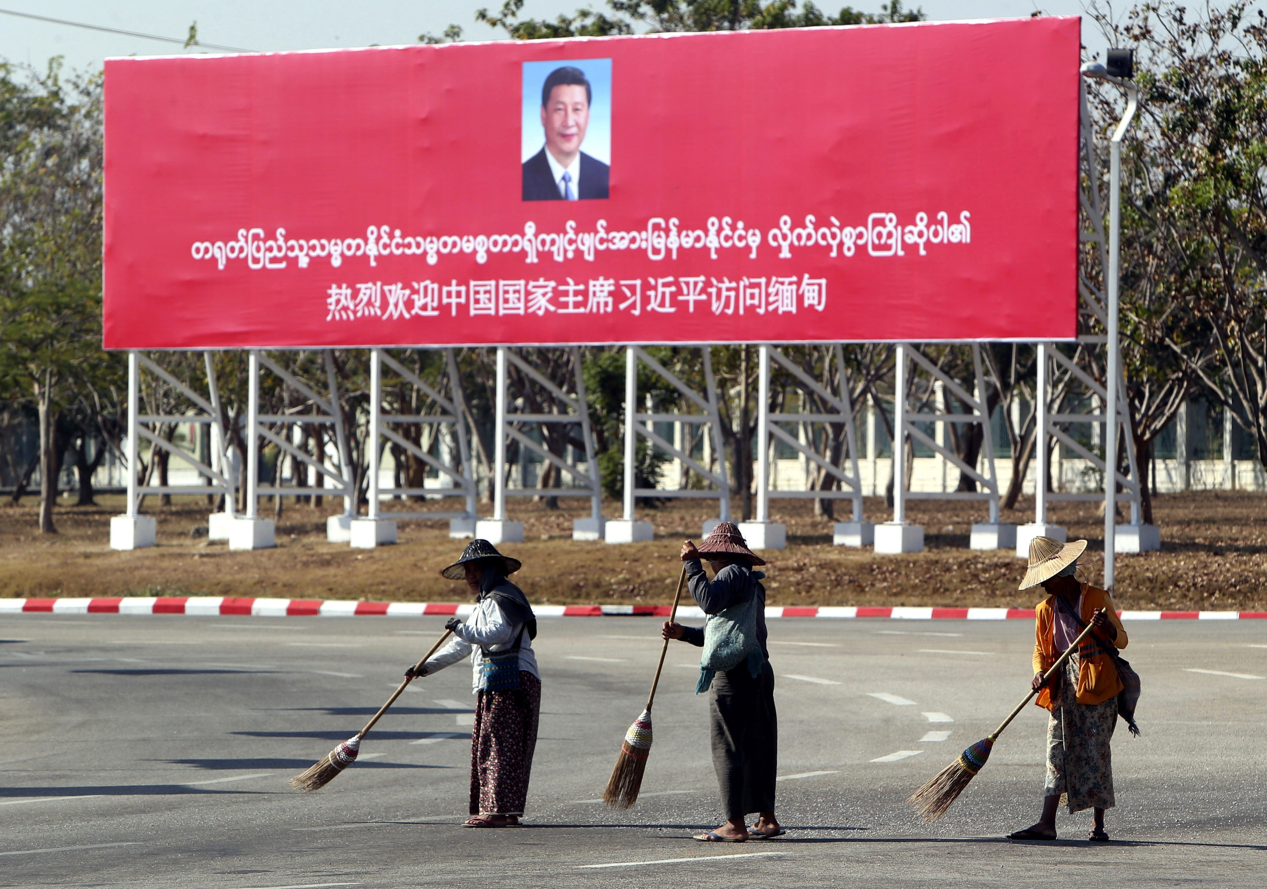 There was almost no mention of an economic corridor project during Chinese President Xi Jinping’s visit to Myanmar in January. Photo: AP