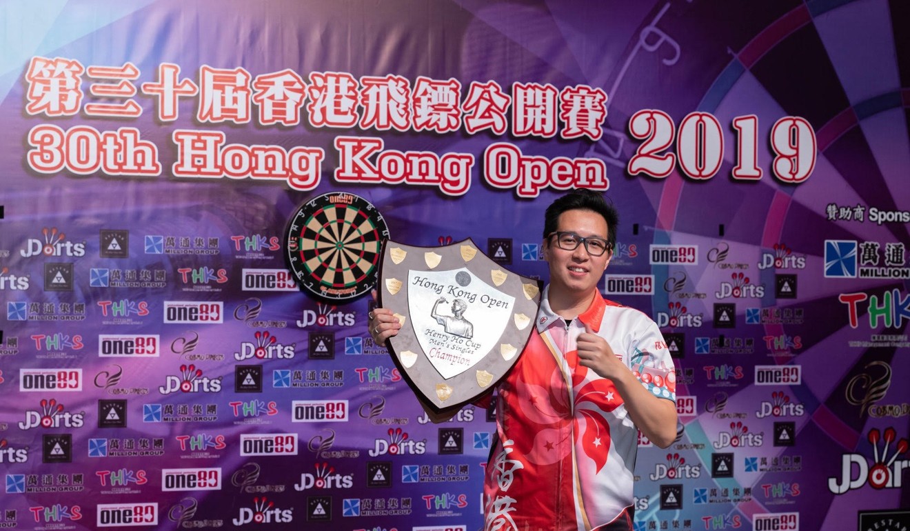 Kevin Leung after winning the Hong Kong Open.