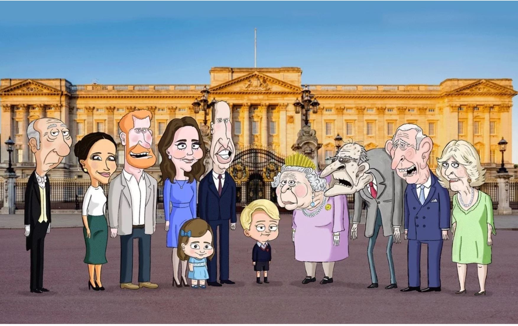 Why Are Queen Elizabeth Meghan Markle And Kate Middleton Getting So Animated Hbo Max Cartoon The Prince To Explore The Life Of British Royalty With Orlando Bloom Voicing Prince Harry