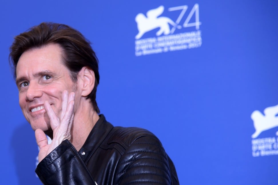 Jim Carrey attends the photocall of Jim & Andy: The Great Beyond, at the Venice Film Festival in 2017. Photo: AFP