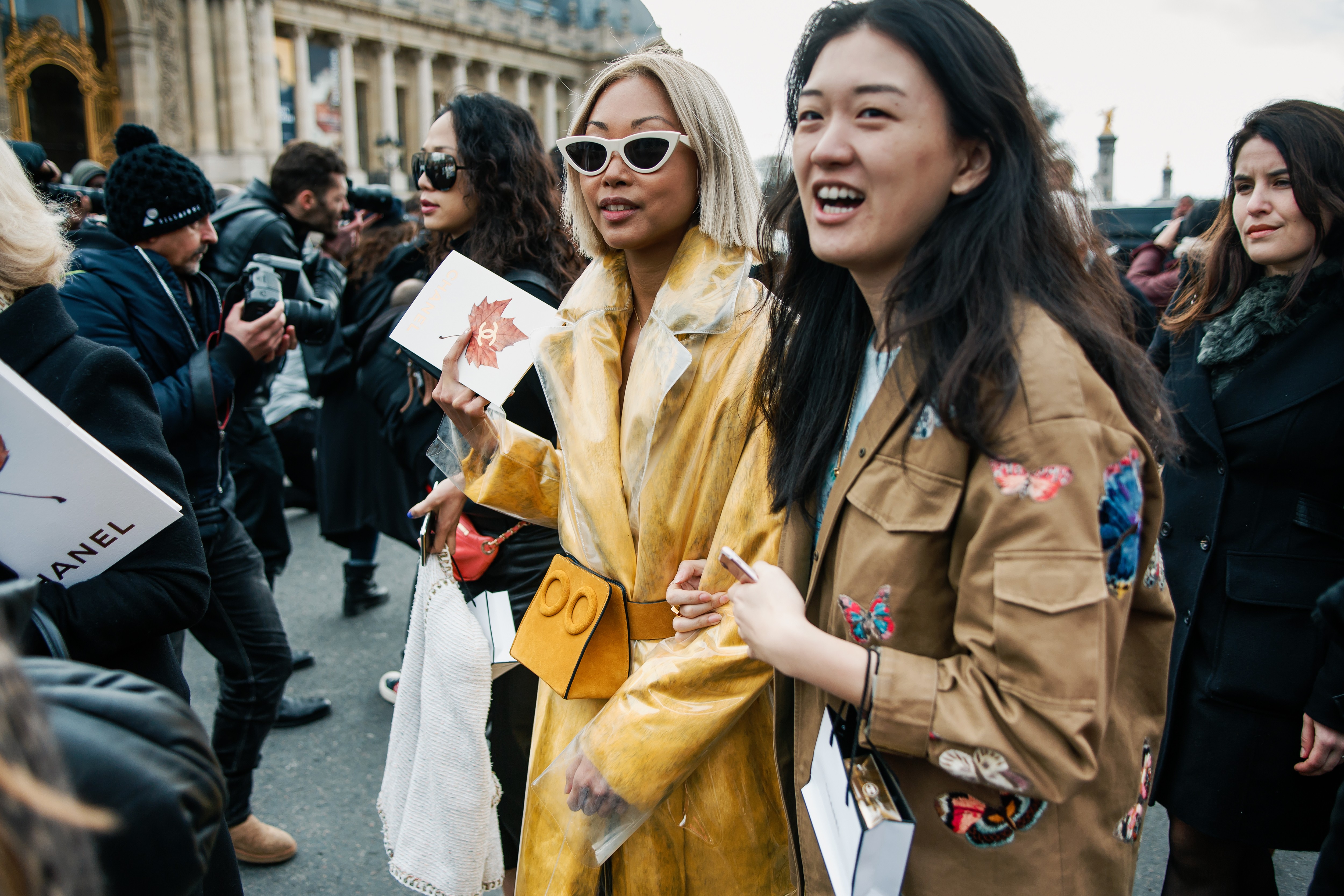 Asian guests attending a recent Paris fashion week show. Concerns over the coronavirus outbreak mean many Chinese fashion industry figures will not attend upcoming fashion weeks in London and Milan, watching and making orders online instead. Photo: Shutterstock