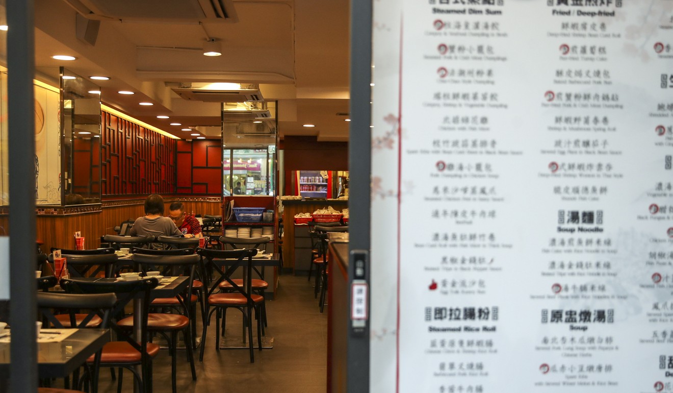 A mostly empty eatery in Sham Shui Po. Photo: Winson Wong