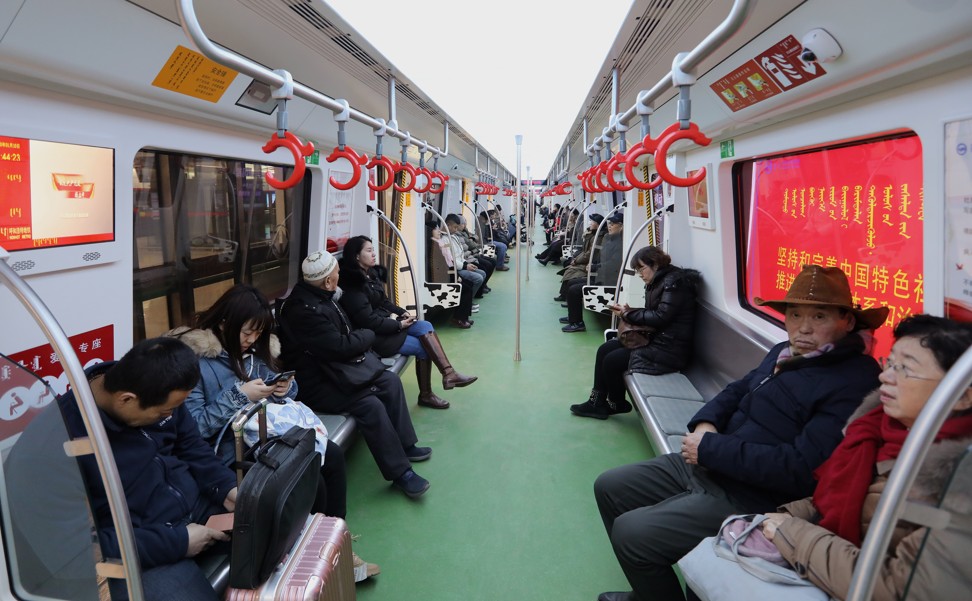 The 22km underground rail line in Hohhot was opened at end of December. Photos: Simon Song