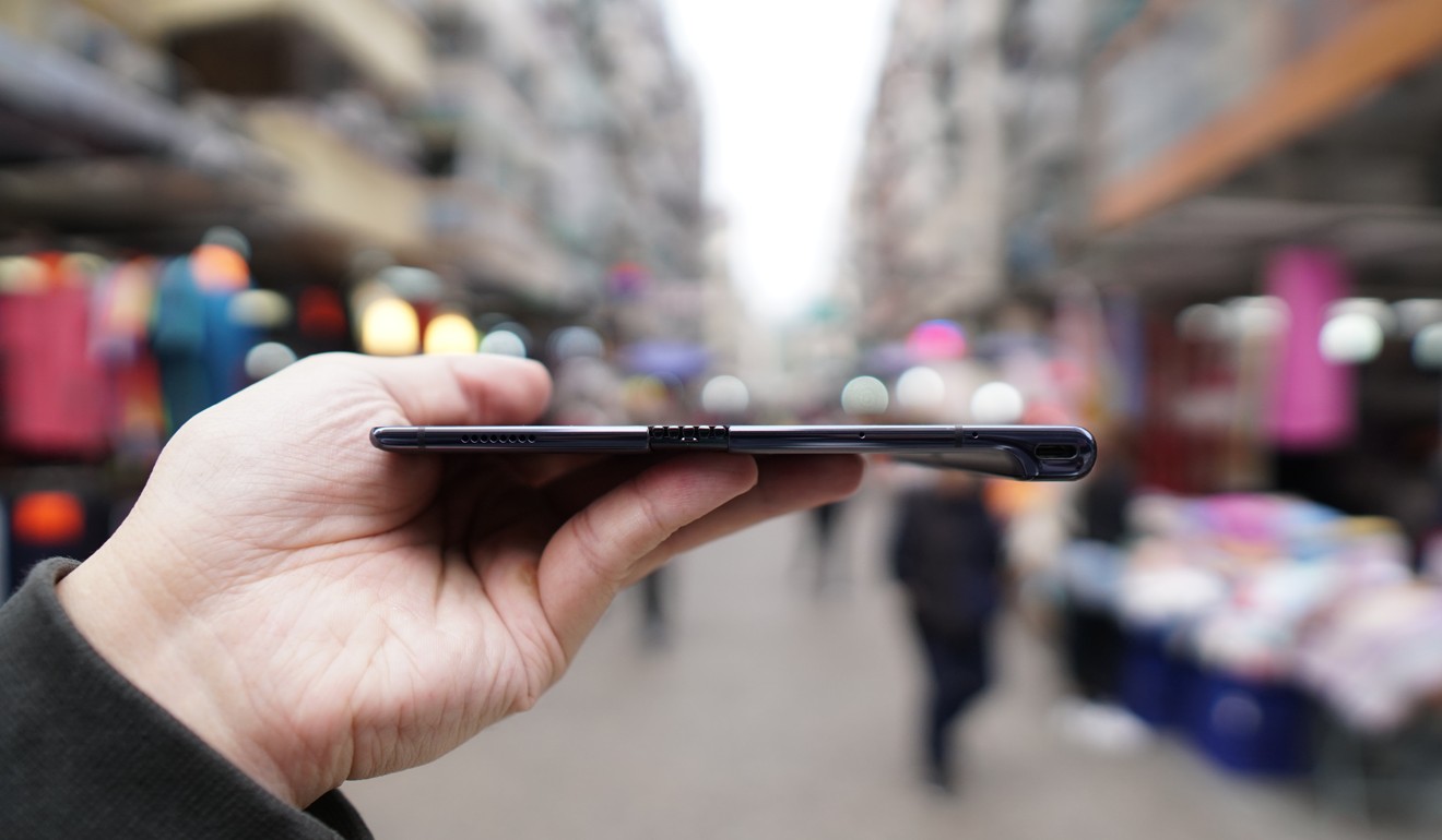 The Huawei Mate X, when unfolded, is only 5.4mm thick. Photo: Ben Sin