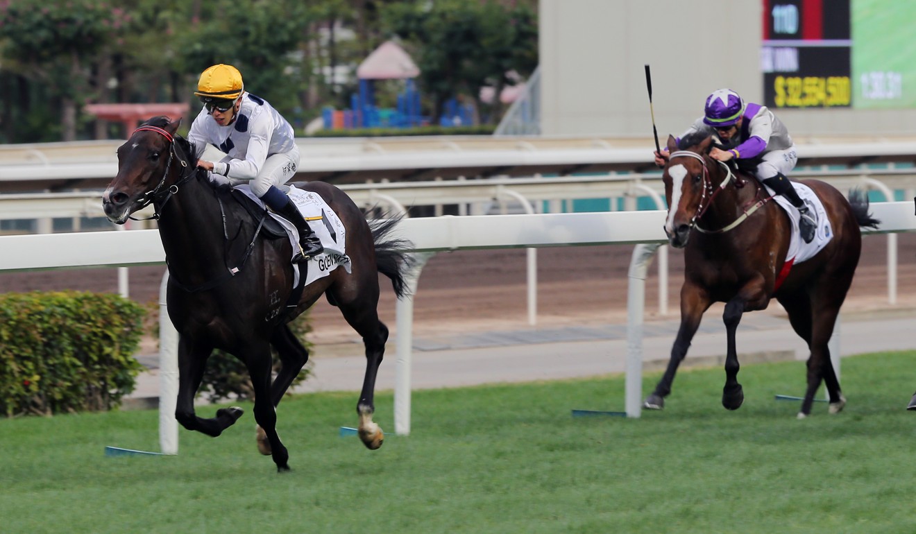 Golden Sixty races away with the Classic Mile last month. Photo: Kenneth Chan