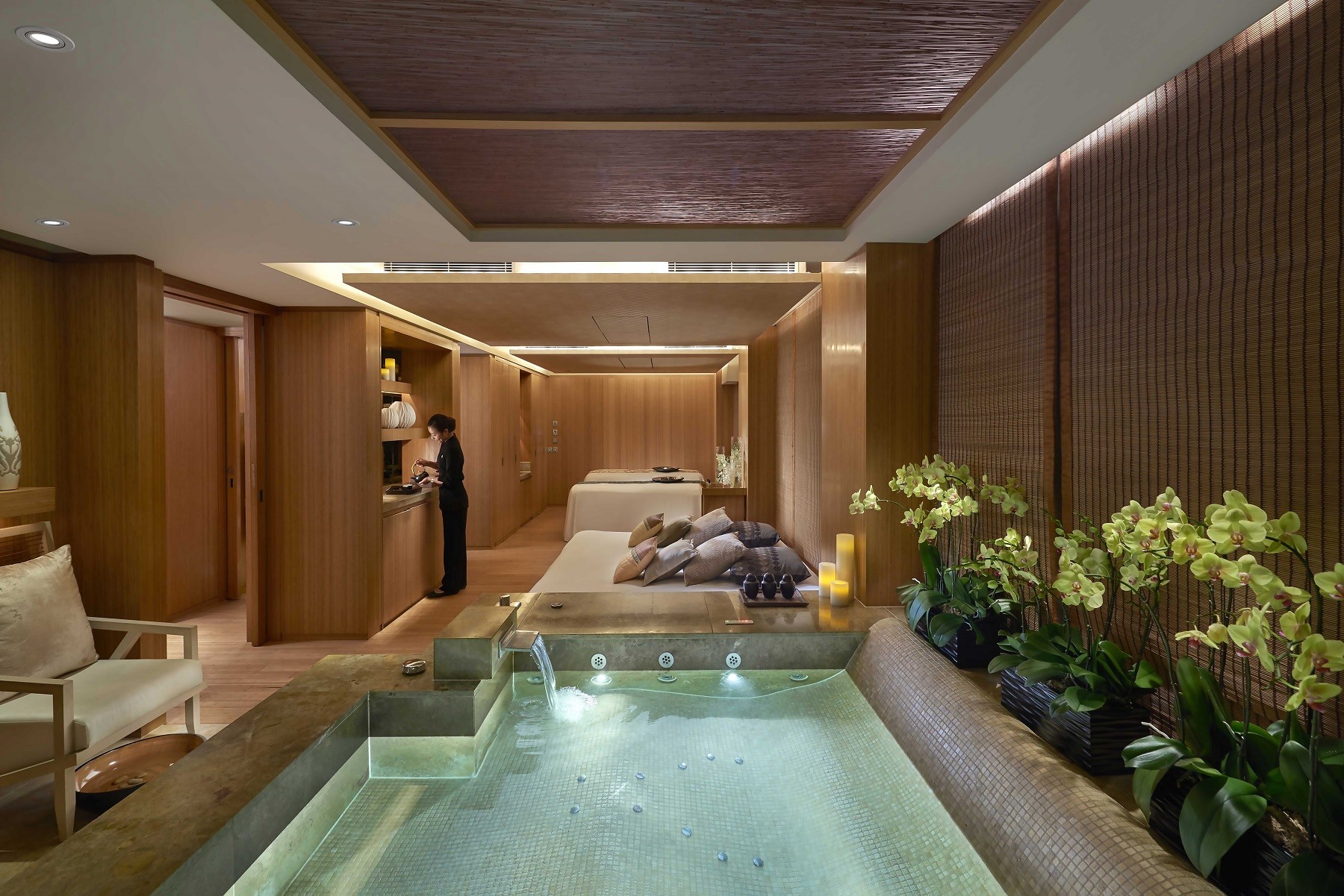 The Oriental Spa Sanctuary Suite has a tranquil environment. Photos: Handouts