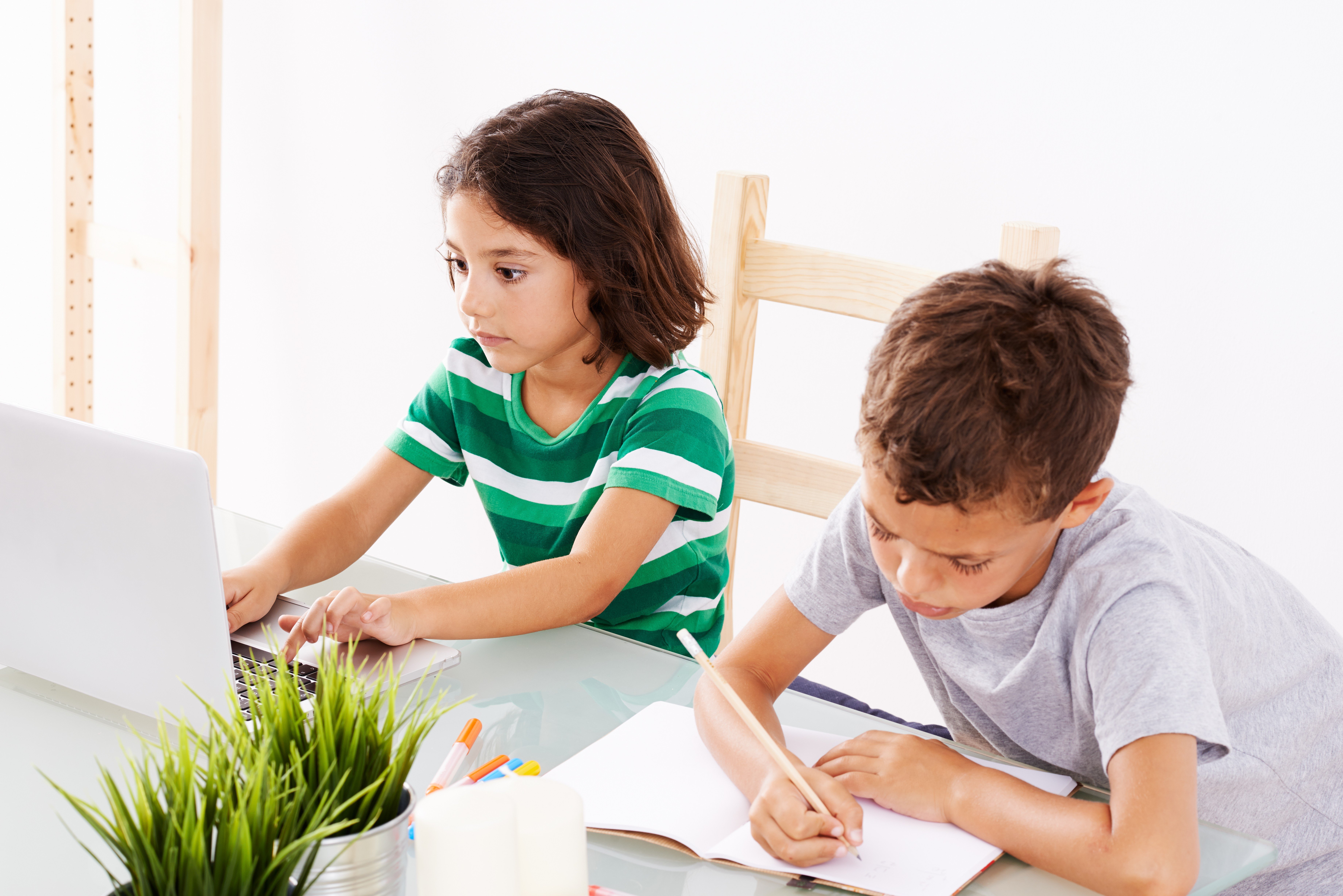 Children and teachers are learning to deal with working from home as the coronavirus causes school closures. Photo: Shutterstock