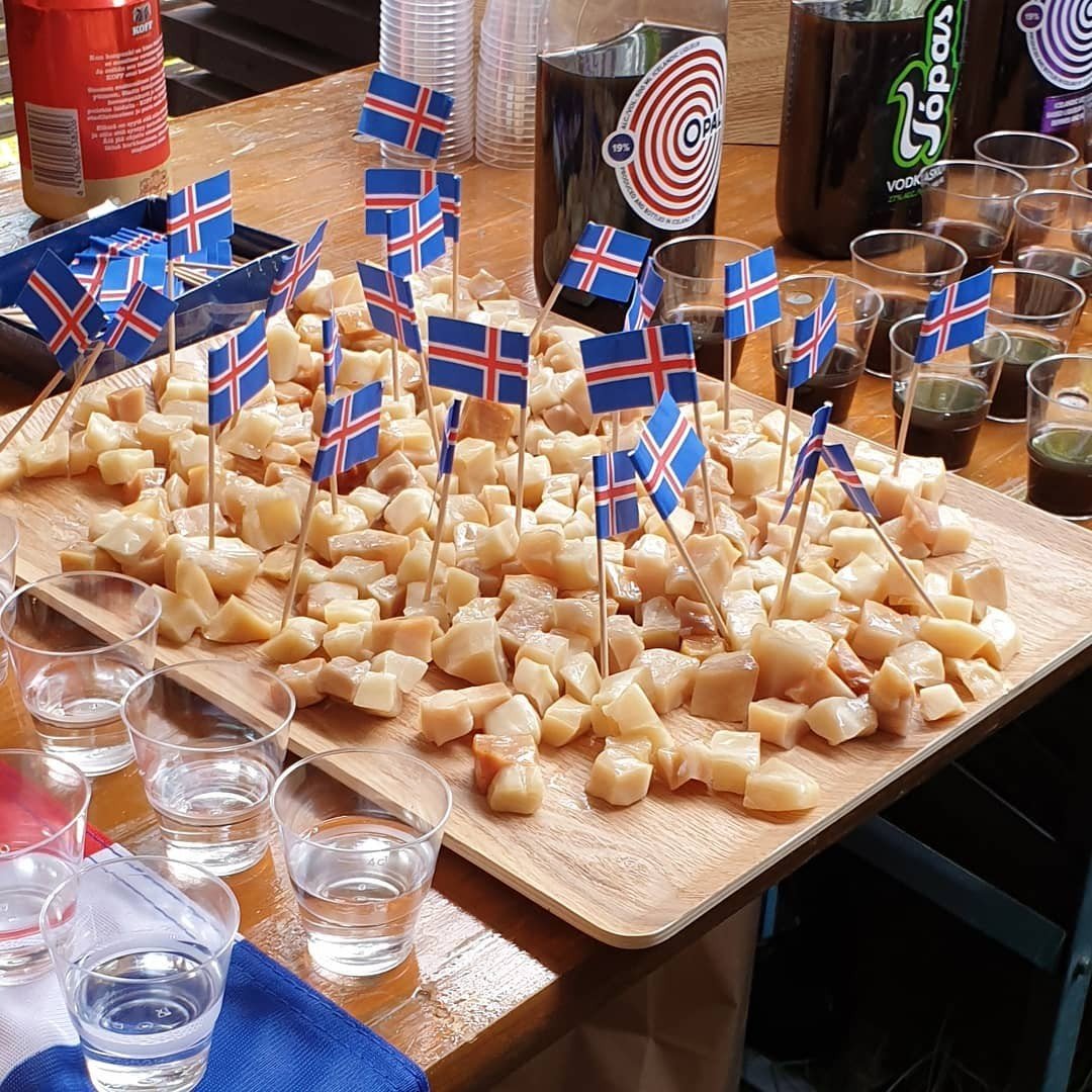 Would you take a bite of Iceland's infamous hákarl (fermented shark)? Photo: Instagram @antt1bee