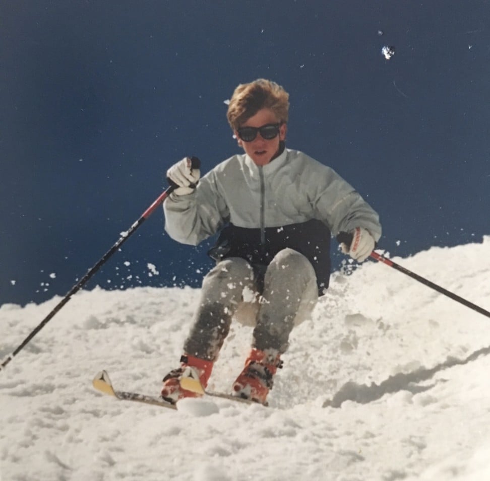 A young Creelman skiing in Canada. Photo: courtesy of Patrick Creelman