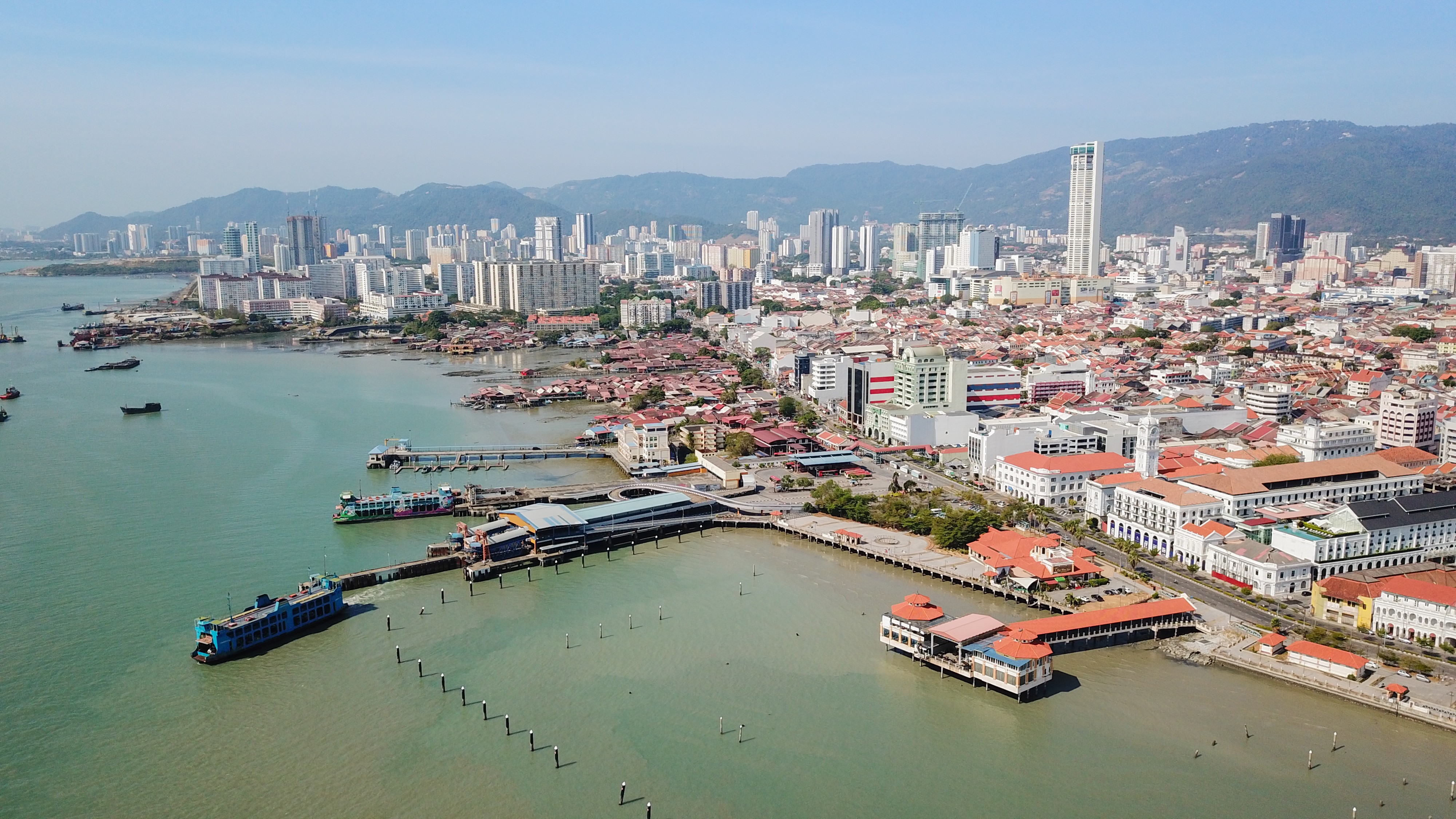 An aerial view of George Town, in Penang, Malaysia. Photo: Shutterstock