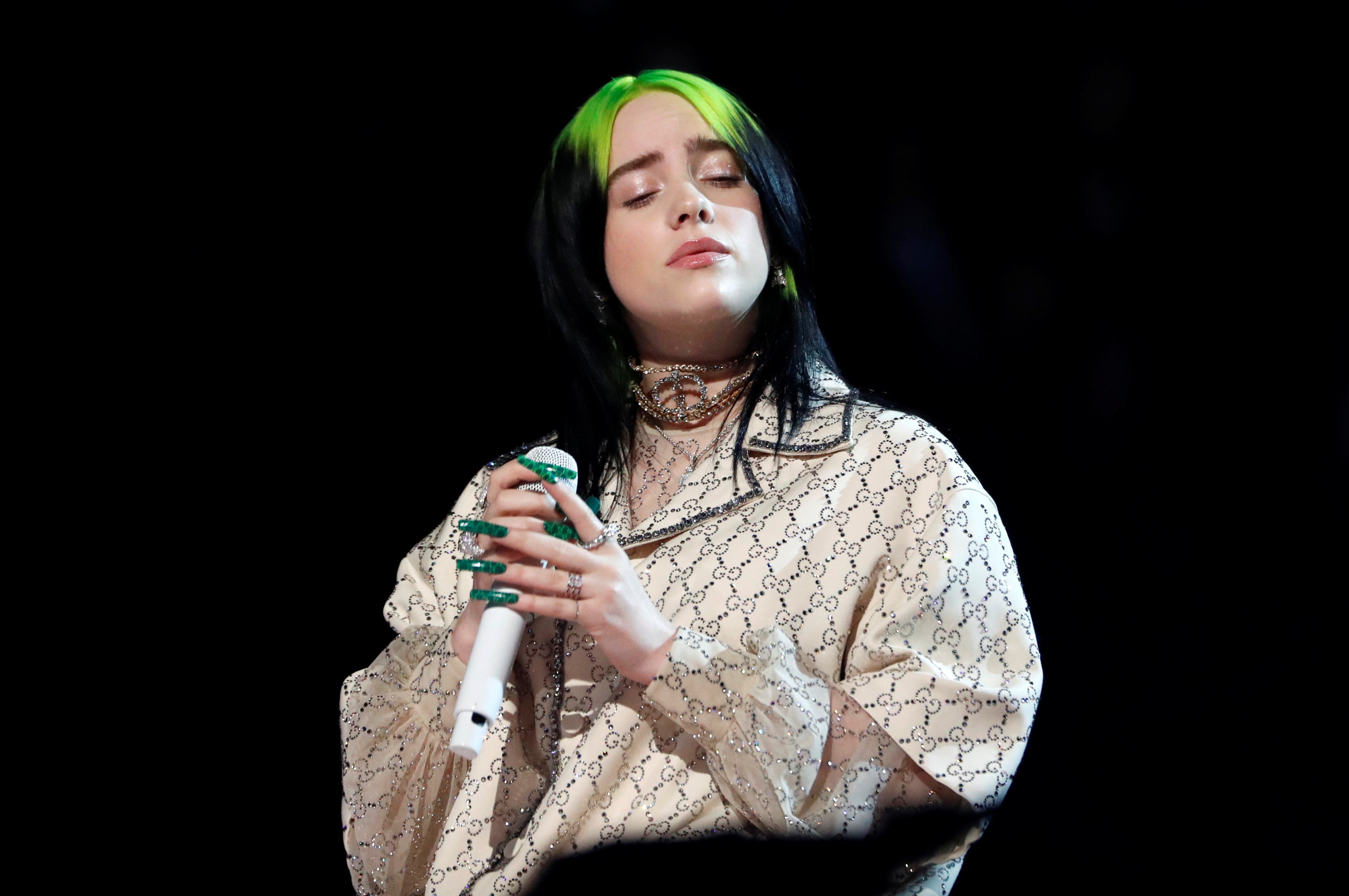 Billie Eilish, who performed at the 62nd Grammy Awards and at the 92nd Academy Awards, just released the latest James Bond theme song. Photo: Mario Anzuoni/Reuters