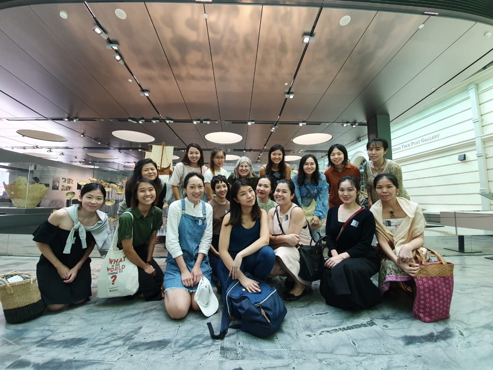 The Hanfugirls on a study visit to the Tang Shipwreck exhibition at the Asian Civilisations Museum in Singapore. Photo: Hanfugirls Collective