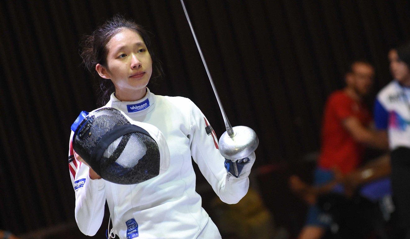 Fencer Vivian Kong, women’s épée world number one in 2019. Photo: FIE