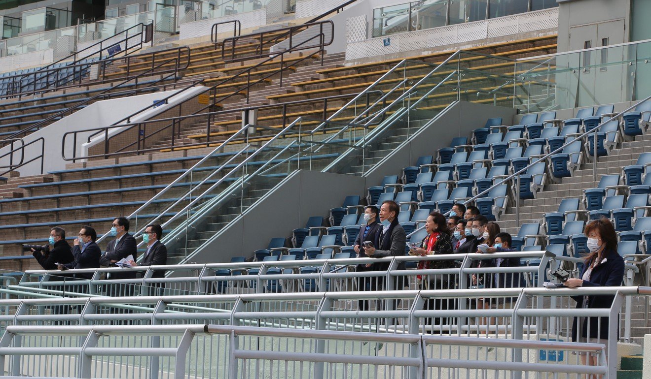 A smattering of onlookers at Sha Tin on Sunday.