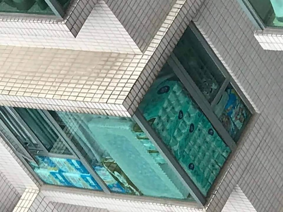 A picture circulated online showed stacks of toilet paper in a flat in Hong Kong. Photo: Facebook