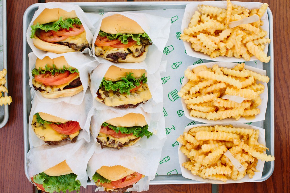 Burgers and fries from Shake Shack.