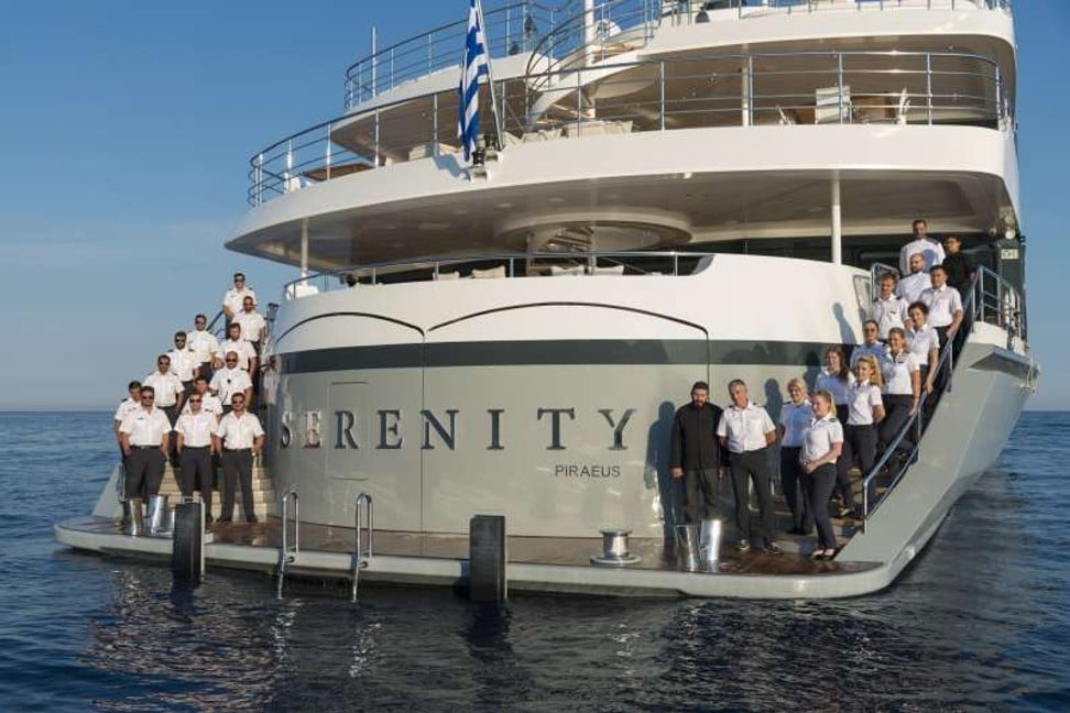 Princess Lalla Salma rented the luxury yacht Serenity for a family holiday in Greece in July 2019. Photo: Facebook