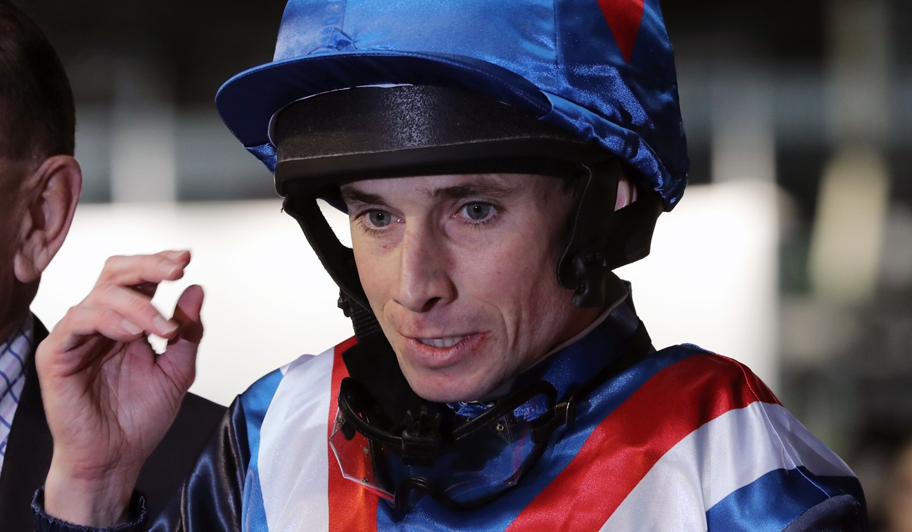 Globetrotting jockey Ryan Moore at Happy Valley in December. Photo: Kenneth Chan