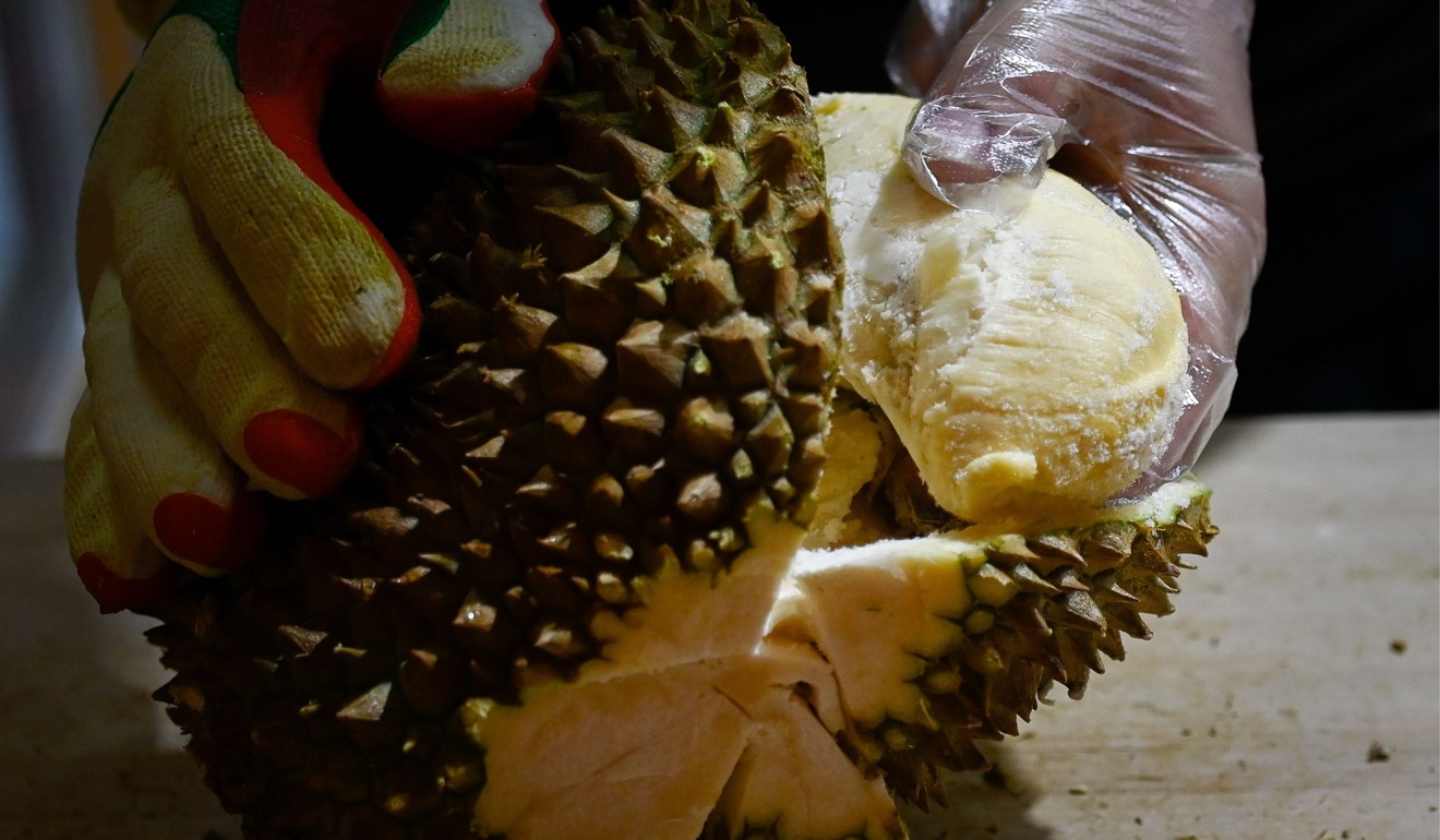 Tourism has taken a hit in Malaysia amid the coronavirus outbreak, with durian sellers seeing fewer foreign visitors to their stalls. Photo: AFP