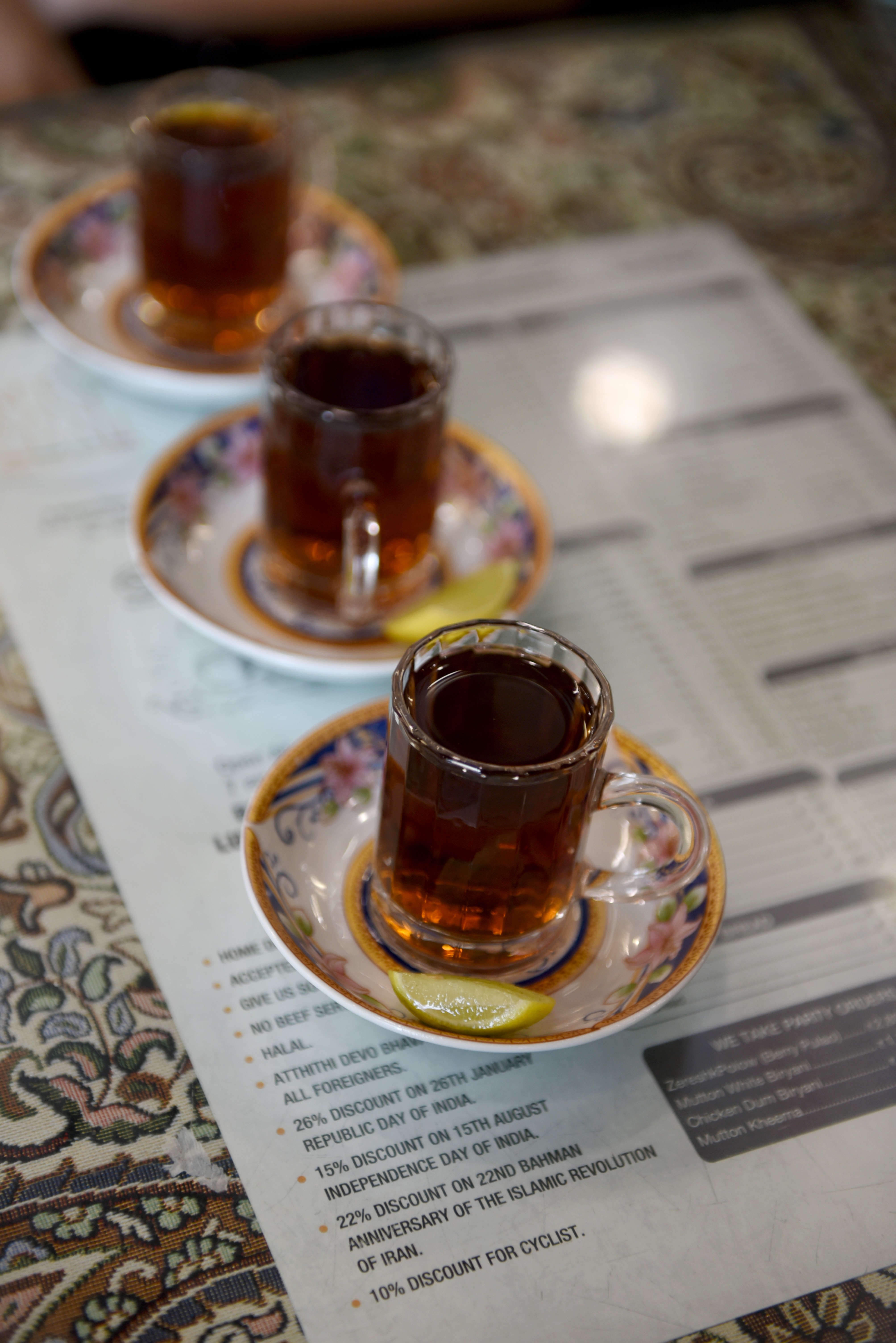 A hot cup of Irani black tea. Photo: Ritesh Uttamchandani