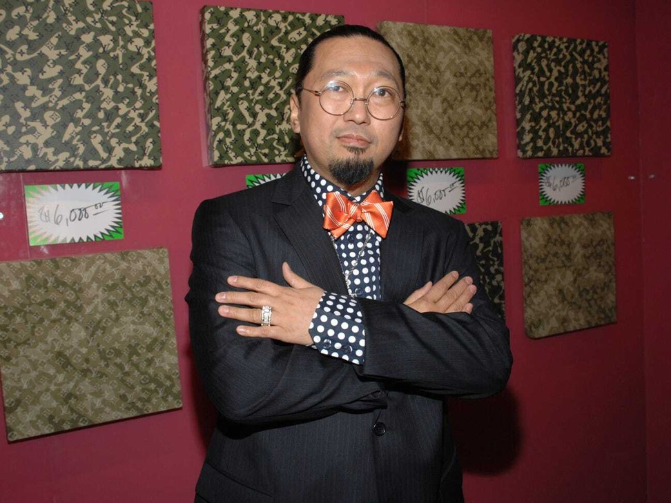 Artist Takashi Murakami wearing a look styled by Alexander Allen. Photo: Getty Images