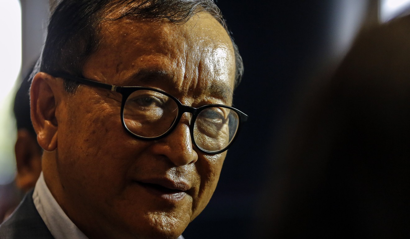 Former Cambodian opposition leader Sam Rainsy has used anti-Vietnamese rhetoric in past political speeches. Photo: EPA