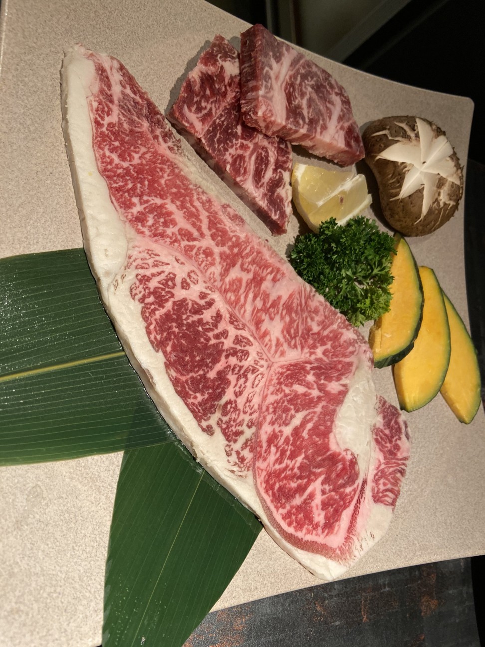 The hanwoo sirloin should be cooked only briefly, otherwise it gets tough. Photo: Susan Jung