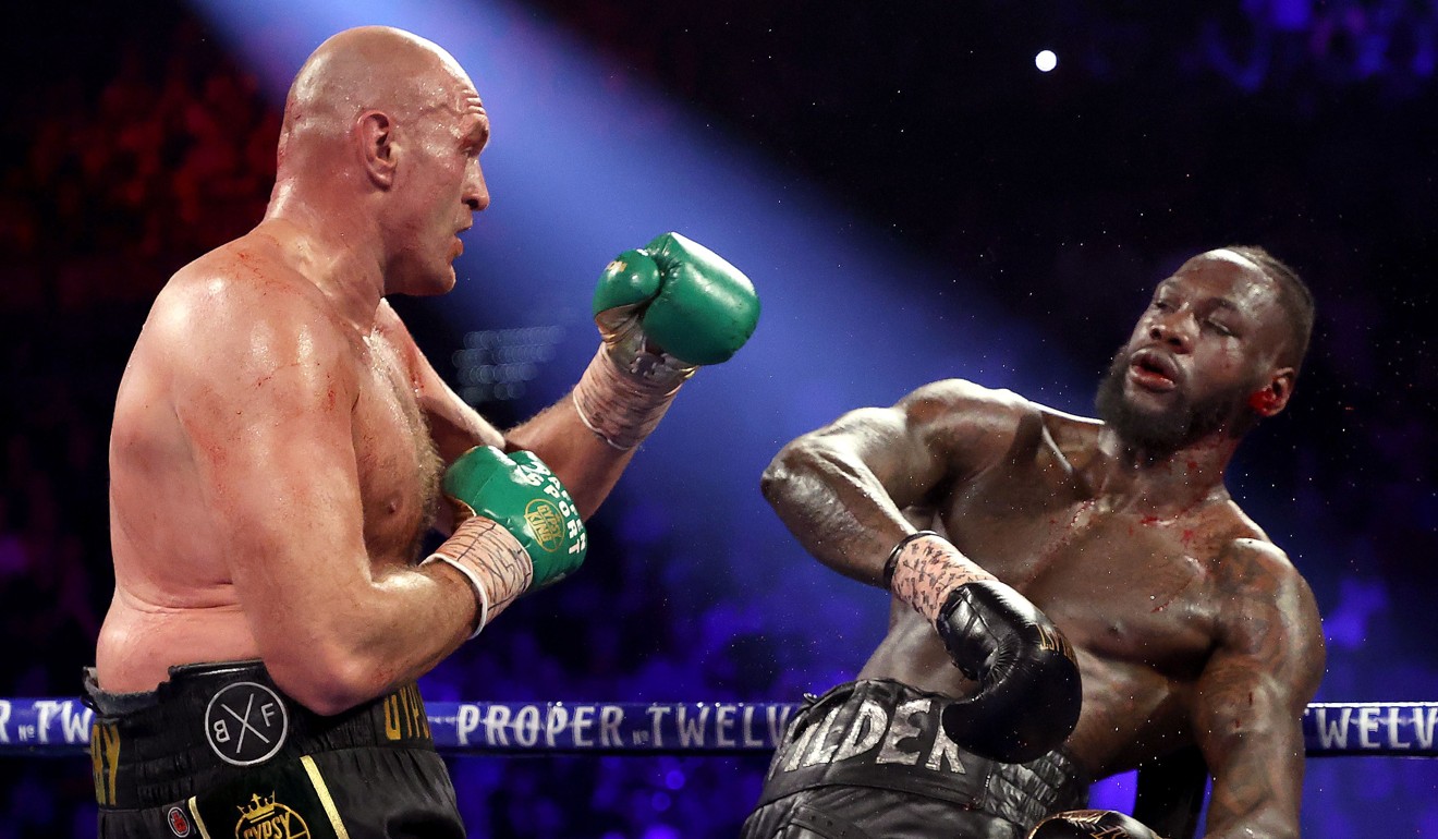 Tyson Fury was relentless in his dismantling of Deontay Wilder in Las Vegas. Photo: AFP