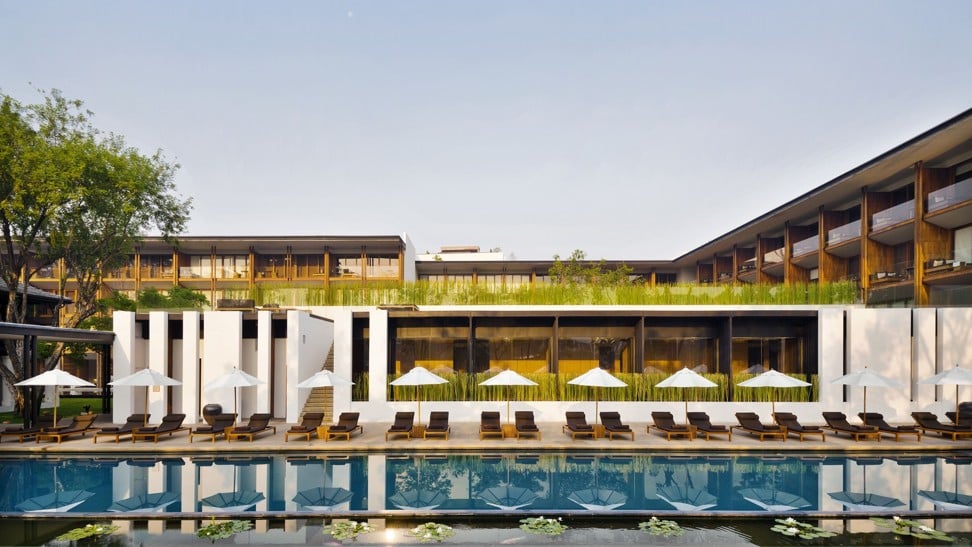 A modern, tranquil luxury facade at the Anantara resort in Chiang Mai. Photo: Anantara Chiang Mai