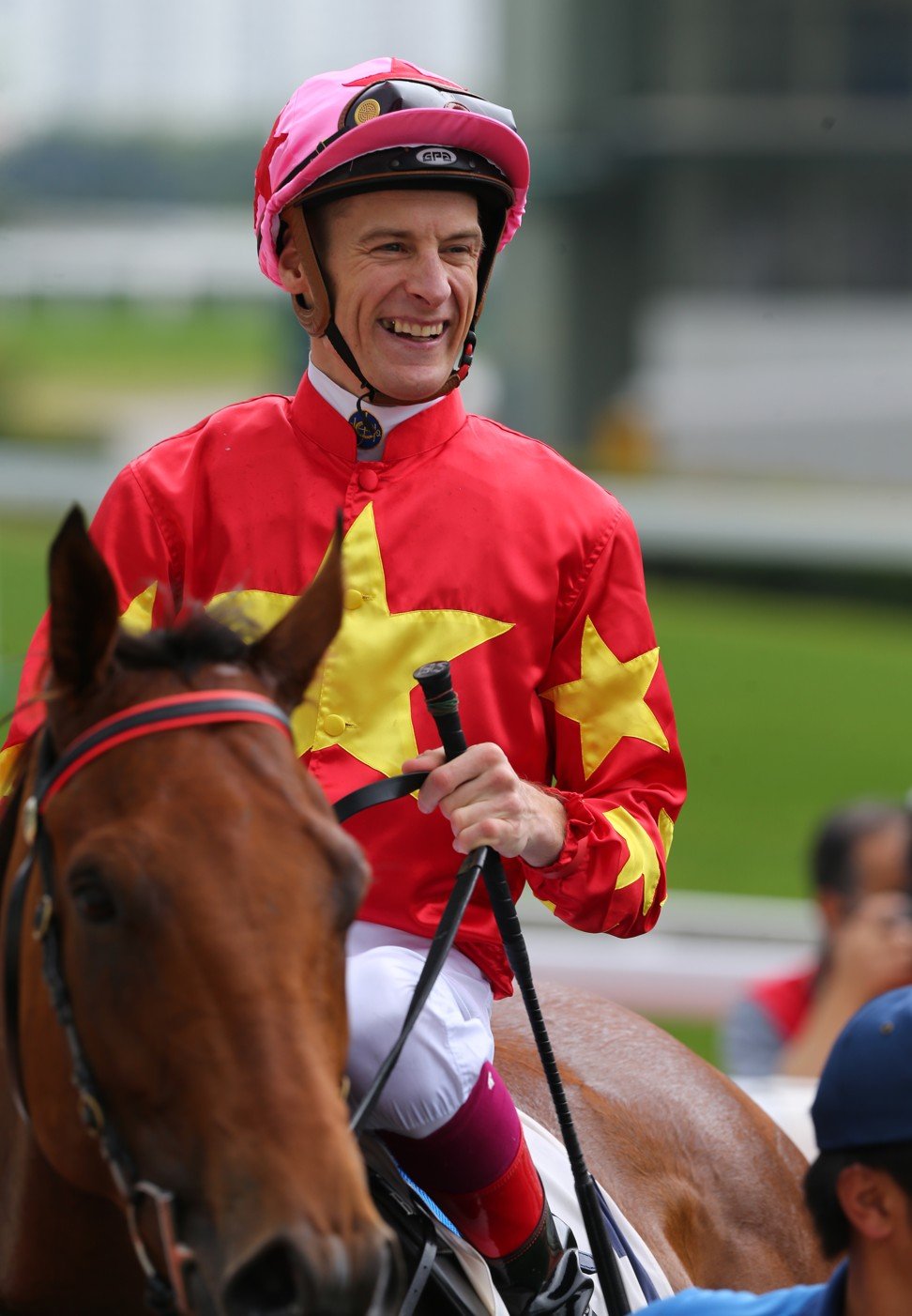 Blake Shinn aboard Valiant Dream at Sha Tin.