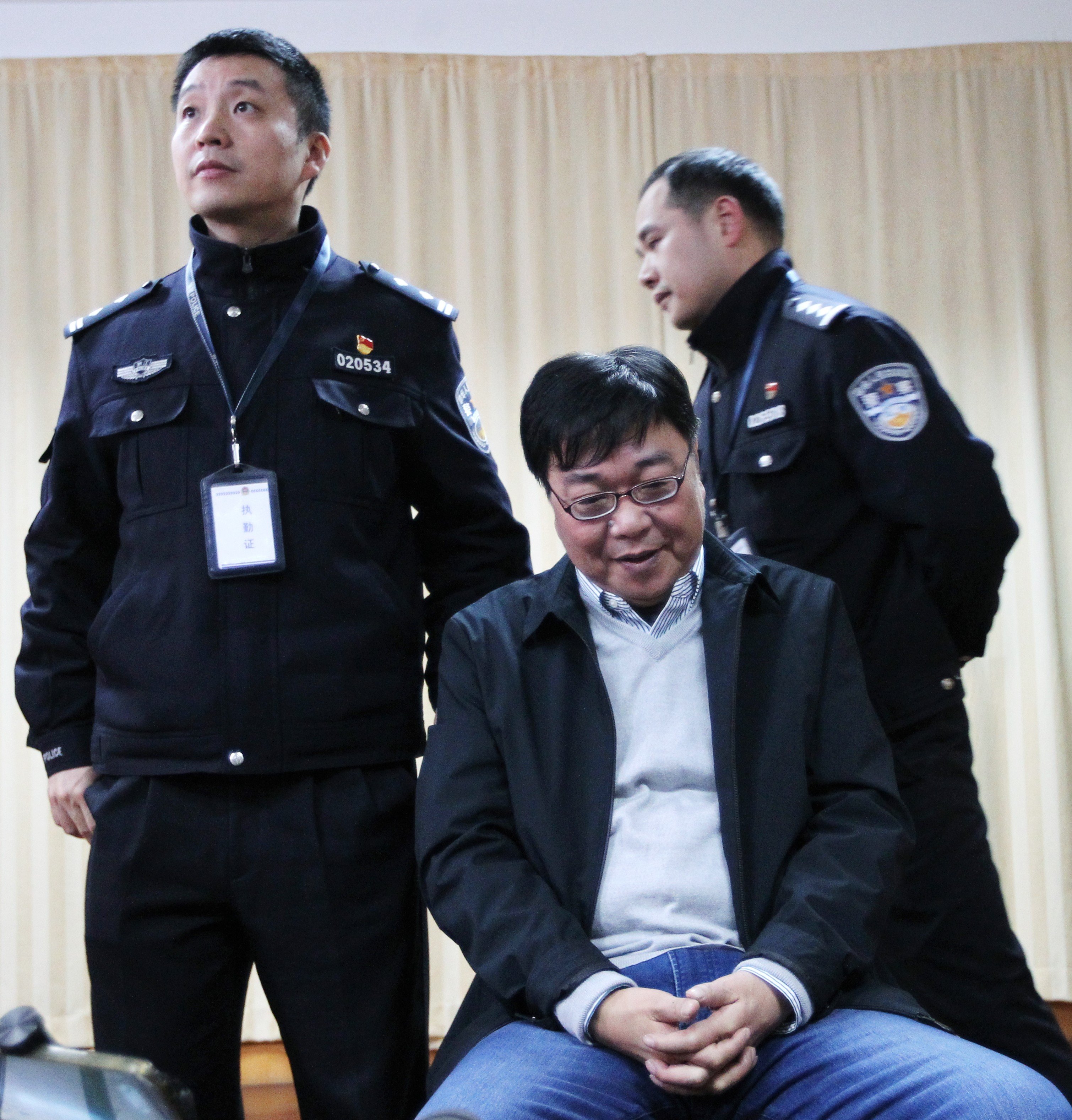 Gui Minhai, the detained book publisher, is seen at the Ningbo Detention Center in Zhejiang province in February 2018. Photo: Simon Song