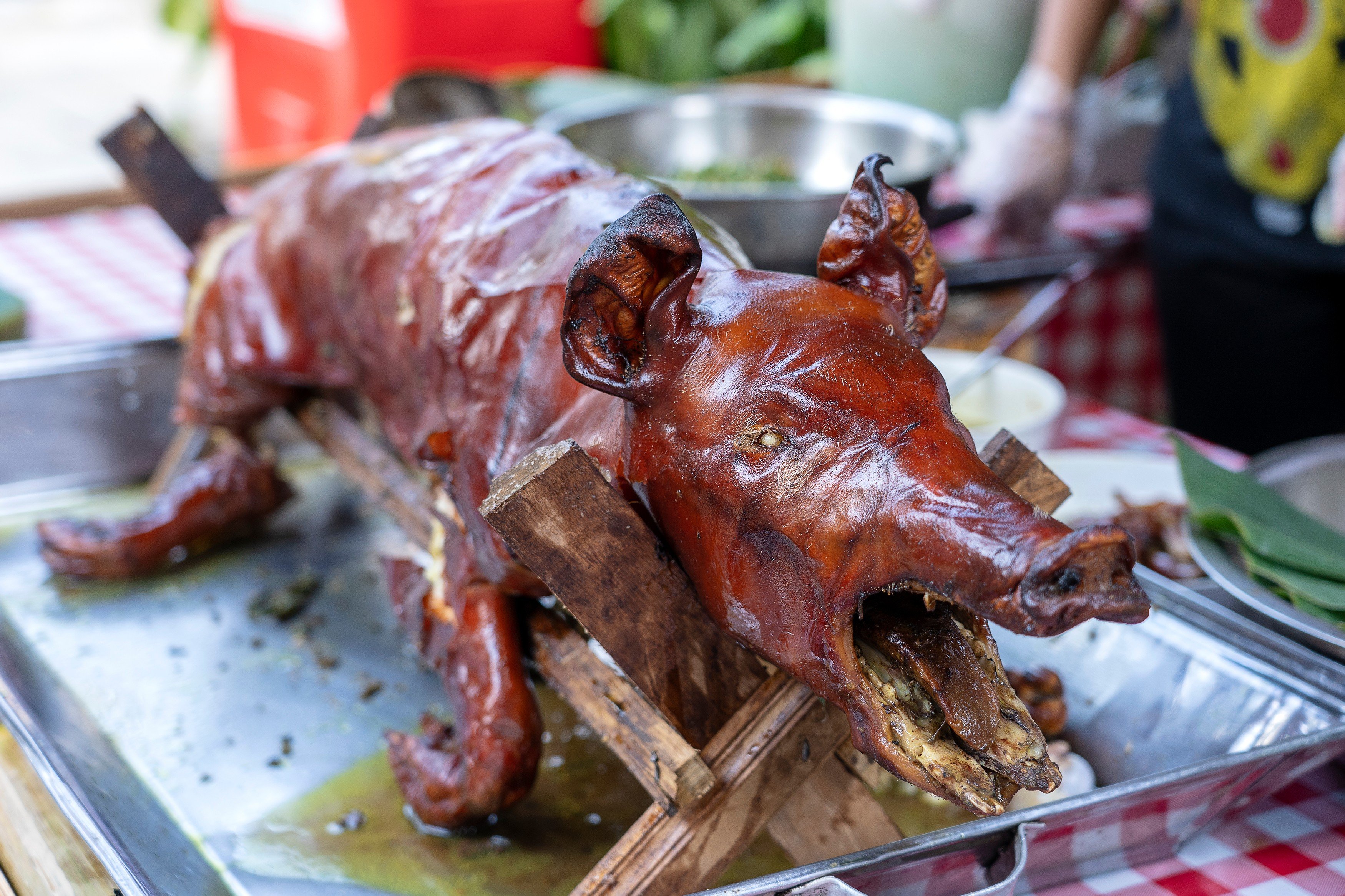 Barbecued roast pig is a traditional dish in Bali, Indonesia. Pork dishes are surprisingly on the rise in the mostly Muslim populated country. Photo: Shutterstock
