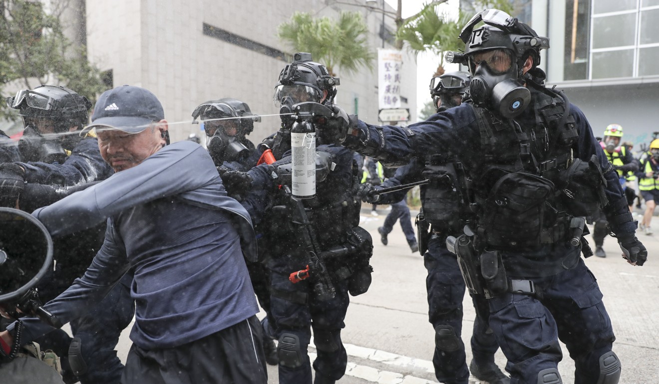About a fifth of the force’s 30,000 officers were assigned to anti-riot squads amid the unrest in 2019. Photo: Sam Tsang