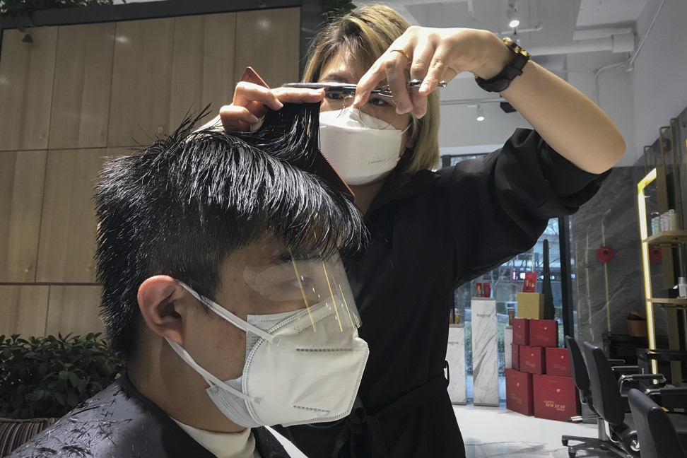 hair salon face shield covid