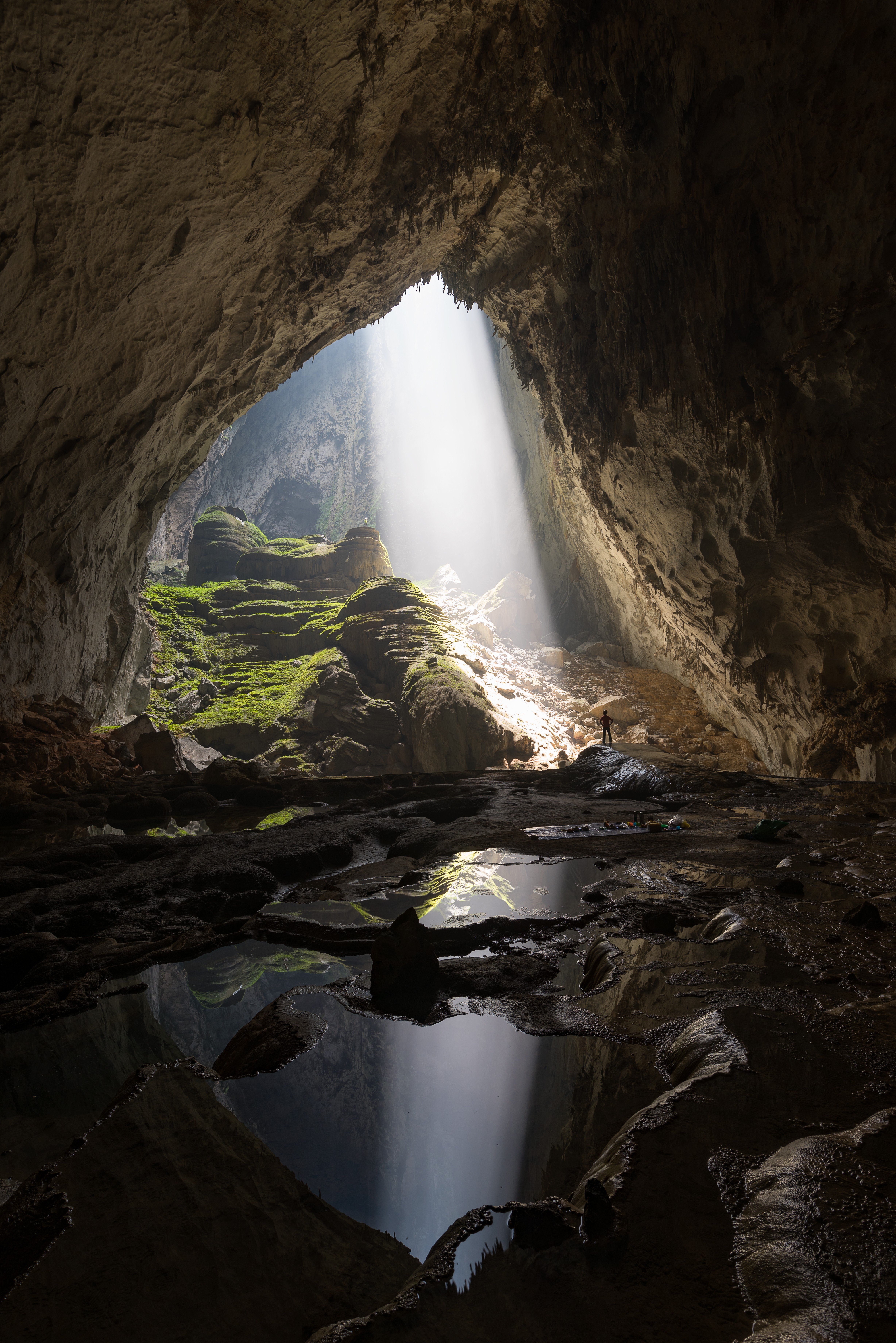 Sunlight streams down from a doline in a section of a cave in the Phong Nha mountains in Vietnam. Phong Nha is just one of Vietnam’s lesser known destinations that are worth visiting. Photo: Getty Images