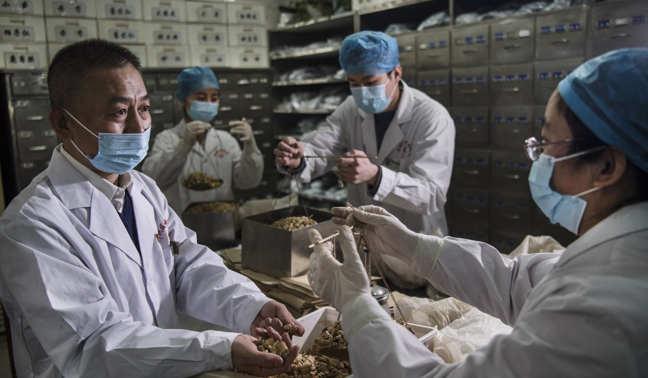 A spokesman for the Beijing Health Commission says the use of TCM has made a significant contribution to patients’ recovery. Photo: Xinhua