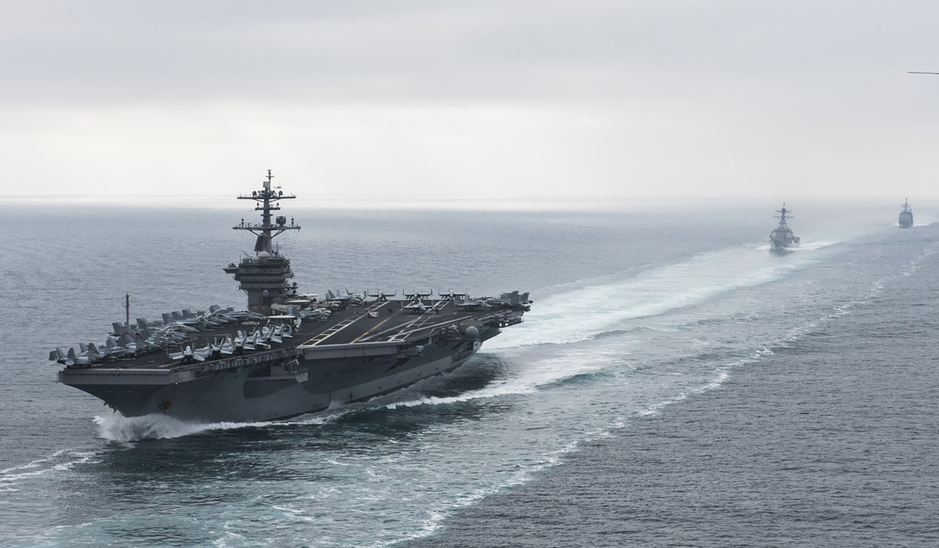 A US aircraft carrier strike group headed by the USS Theodore Roosevelt (pictured) joined the 7th Pacific Fleet in the Asia-Pacific region. Photo: AFP